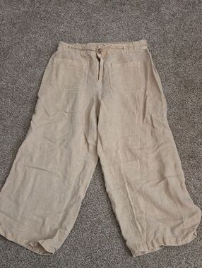 C&C California Neutral Tan Elastic Waist Pants